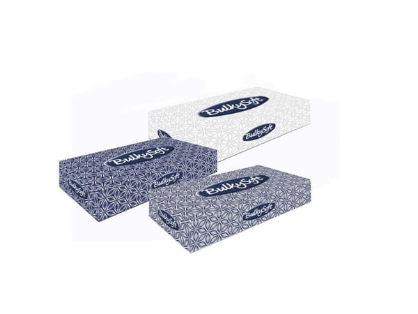 Ansigtsserviet, BulkySoft, Soft, hvid 210mmx210mm, pakke a 100 stk