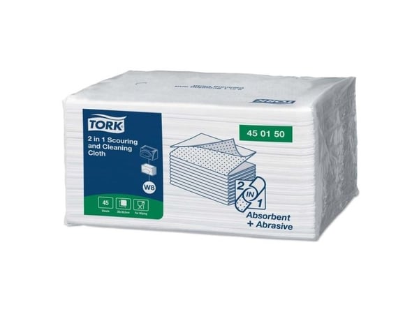Industriaftøring ark, Tork, W8, 1 lag hvid 300mmx385mm, kasse a 360 ark FSC Mix Credit