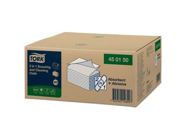 Industriaftøring ark, Tork, W8, 1 lag hvid 300mmx385mm, kasse a 360 ark FSC Mix Credit