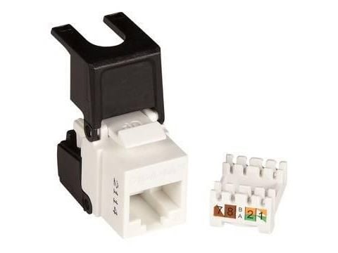 Lanview LVN128143, Tasainen, musta, Valkoinen, RJ-45, RJ-45, Naaras, Uros