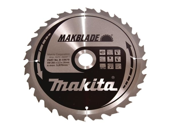 Makita B-33679, Tre, 26 cm, 3 cm, 5870 RPM, 2,3 mm, Makita