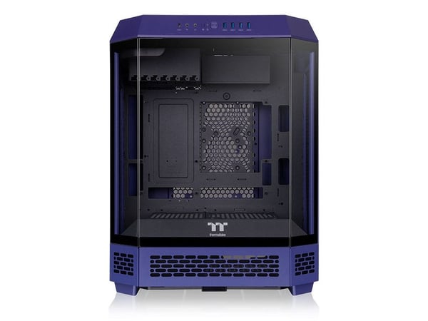 Thermaltake The Tower 600 - Mid tower - ATX - sidepanel med vindu (herdet glass) - ingen strømforsyning (PS/2) - future dusk - USB/lyd