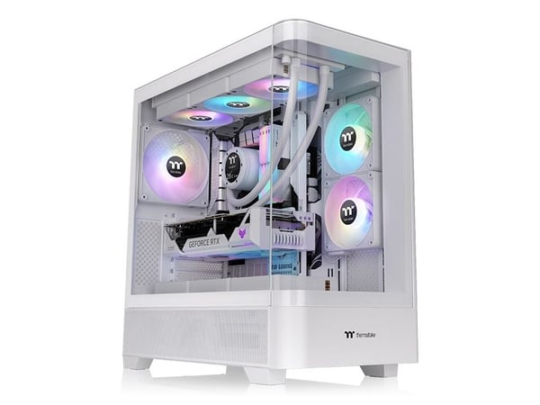Thermaltake View 290 TG ARGB - Mid tower - ATX - sidepanel med vindu (herdet glass) - ingen strømforsyning (PS2) - snø - USB/lyd