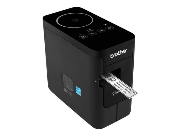 Brother P-Touch PT-P750W - Etikettskriver - termotransfer - Rull (2,4 cm) - USB, Wi-Fi(n), NFC - kutter