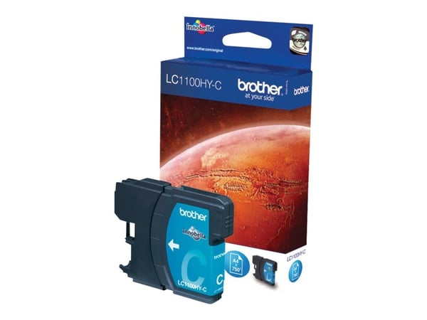 Brother LC1100HYC - Høy ytelse - cyan - original - blekkpatron - for Brother DCP-6690CW; Justio MFC-5890CN