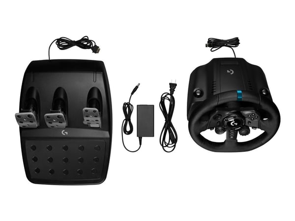 Logitech G G923 - Sett for hjul, pedaler og girskiftehevarm - kablet - for PC, Sony PlayStation 4, Sony PlayStation 5