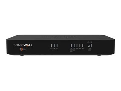 SonicWall TZ80 - Sikkerhetsapparat - med 1 års Secure Connect Service Suite - 5 porter - 1GbE - skrivebord