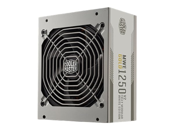 Cooler Master MWE Gold V2 1250 - White Edition - strømforsyning (intern) - ATX12V 3.1/ EPS12V - 80 PLUS Gold - AC 100-240 V - 1250 watt - aktiv PFC...