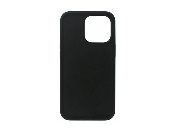 eSTUFF - Baksidedeksel for mobiltelefon - silikon - svart - for Apple iPhone 13 Pro