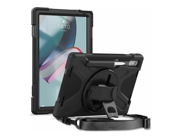 eSTUFF AUSTIN - Baksidedeksel for nettbrett - polykarbonat, silikon - svart - for Lenovo Tab P11 Pro (2nd Gen)