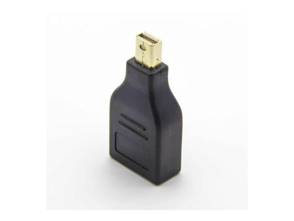 MicroConnect - DisplayPort-adapter - Mini DisplayPort (hann) til DisplayPort (hunn) - DisplayPort 1.2 - 4 K 30 Hz (3840 x 2160) støtte - svart