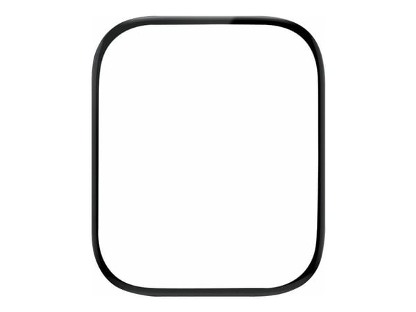 eSTUFF Titan Shield - Skjermbeskyttelse for smart armbåndsur - flexible, hybrid - glass - rammefarge svart - for Apple Watch (40 mm)