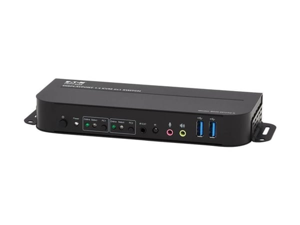 Eaton Tripp Lite series DisplayPort USB KVM Switch 2-Port 4K 60Hz HDR DP 1.4 USB Cables - KVM / lyd / USB-svitsj - 2 x KVM/lyd/USB - 1 lokalbruker ...