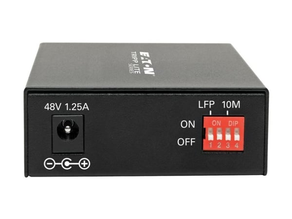 Eaton Tripp Lite Series Gigabit SFP Fiber to Ethernet Media Converter, POE+, International Power Cables, 10/100/1000 Mbps - Fibermediekonverterare ...