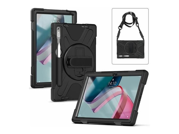 eSTUFF AUSTIN - Baksidedeksel for nettbrett - polykarbonat, silikon - svart - for Lenovo Tab P11 Pro (2nd Gen)