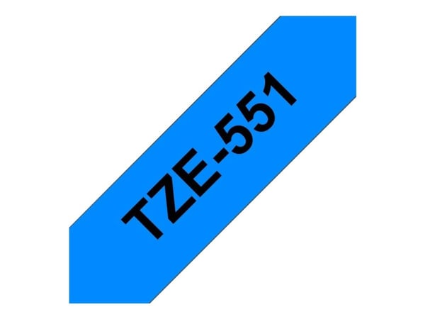 Brother TZE-551, TZ, musta, Filippiinit, 5 vuosi/vuosia, 2,4 cm, 8 m