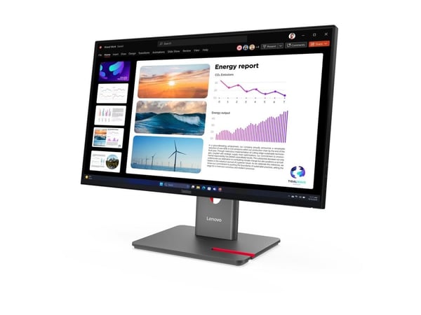 Lenovo ThinkVision P24Q-40, 60,5 cm (23.8"), 2560 x 1440 pikseliä, Quad HD, LCD, 6 ms, musta