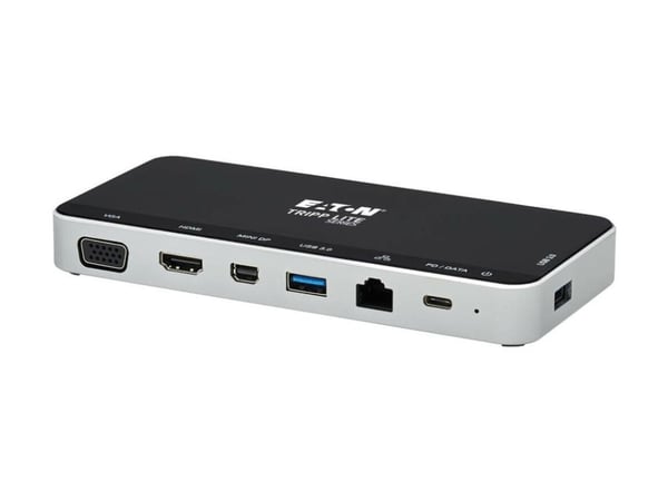 Eaton Tripp Lite Series USB C Docking Station Hub USB Dock Triple Display 4K HDMI VGA USB A/C Gbe - Dokkingstasjon - USB-C - VGA, HDMI, Mini DP - 1GbE