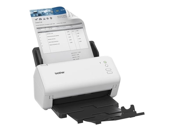 Brother ADS-4100 - Dokumentskanner - Dobbel CIS - Dupleks - A4 - 600 dpi x 600 dpi - inntil 35 spm (mono) / inntil 35 spm (farge) - ADF (60 ark) - ...