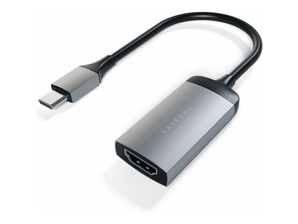 Satechi ST-TC4KHAM - Videoadapteri - USB-C han til HDMI hun - 20,3 cm - avaruusharmaa - 4K-tuki