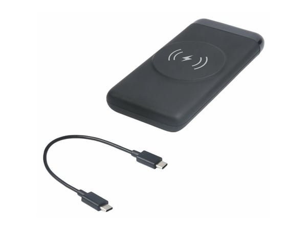 eSTUFF INFINITE - Trådløs nødlader - magnetisk lading - Li-pol - 10000 mAh - 37 Wh - 20 watt - 3 A - PD, QC 3.0 - 2 utgangskontakter (USB-type A, 2...