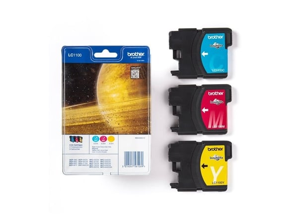 Brother LC1100RBWBP, 325 sivua, 3 kpl, Monipakkaus