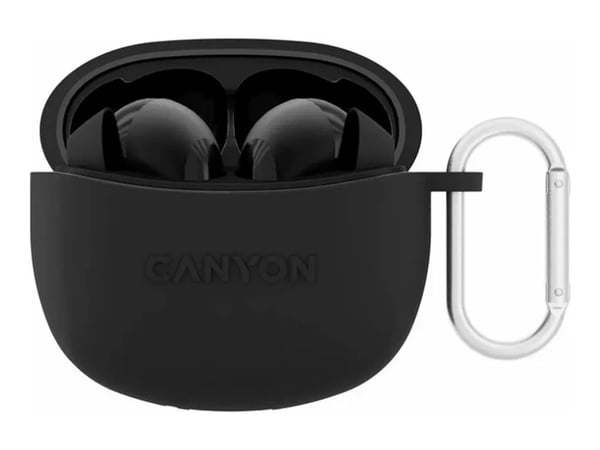 Canyon TWS-5 - True wireless-hodetelefoner med mikrofon - i øret - Bluetooth - svart
