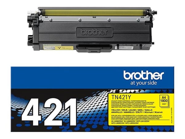 Brother TN421Y - Gul - original - tonerpatron