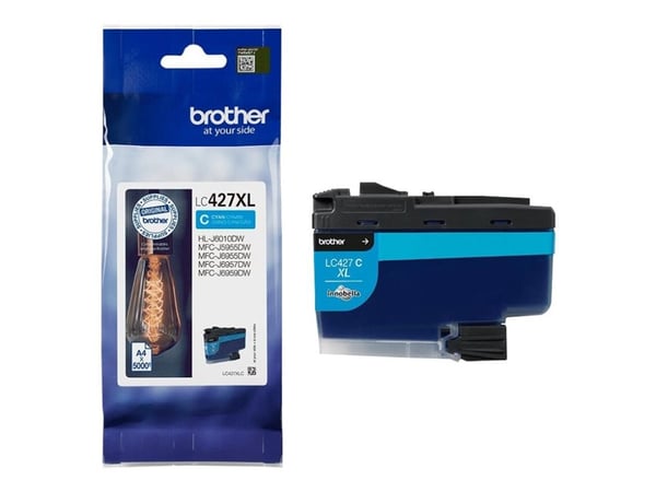 Brother LC427XLC, 5000 sivua, 1 kpl, Kertapakkaus