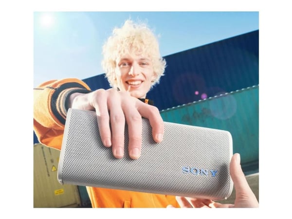 Sony ULT FIELD 3 - Ult Power Sound Series - högtalare - för bärbar användning - trådlös - Bluetooth - Appkontrollerad - 2-vägs - offwhite