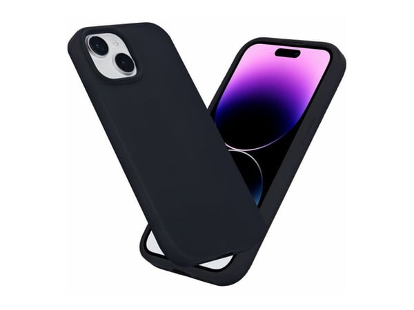 eSTUFF ES67150025-BULK, Suojus, Apple, iPhone 15, 15,5 cm (6.1"), Musta