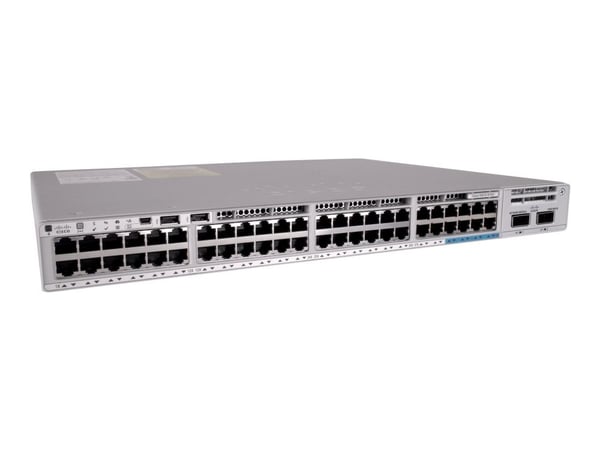 Cisco Catalyst 9200L - Network Essentials - switch - L3 - Styrt - 12 x 100/1000/2.5G/5G/10GBase-T + 36 x 10/100/1000 (PoE+) + 4 x 10 Gigabit SFP+ (...