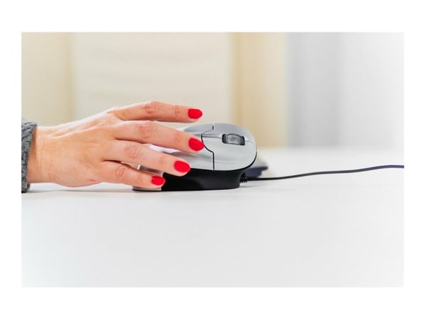 BakkerElkhuizen Grip Mouse - Mus - optisk - 3 knapper - trådløs - USB trådløs mottaker