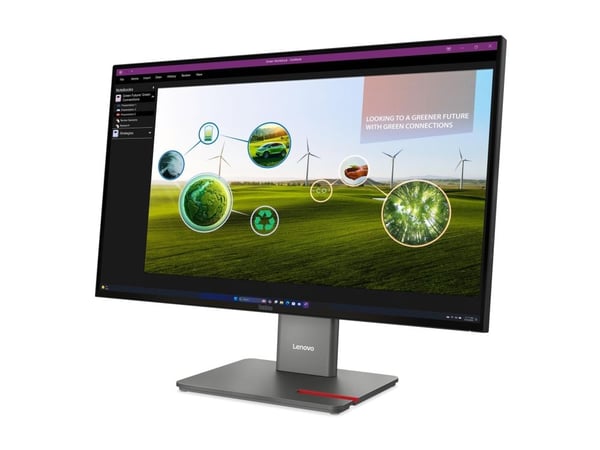 Lenovo ThinkVision P27Q-40 - LED-skärm - 27" - 2560 x 1440 QHD @ 120 Hz - IPS - 350 cd/m² - 1500:1 - DisplayHDR 10 - 4 ms - HDMI, DisplayPort - ecl...