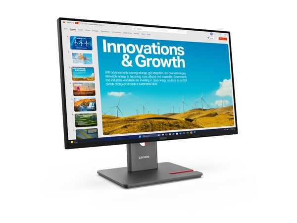 Lenovo ThinkVision P24QD-40 - LED-skjerm - 24" (23.8" synlig) - 2560 x 1440 QHD @ 120 Hz - IPS - 300 cd/m² - 1500:1 - DisplayHDR 10 - 4 ms - HDMI, ...