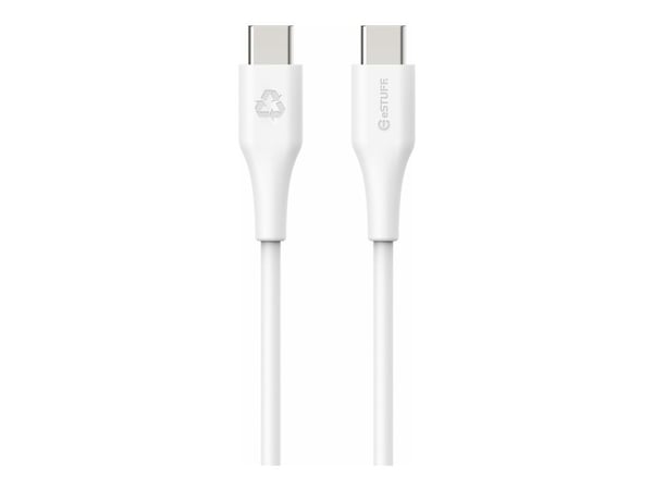 eSTUFF ES604070-BULK, 1 m, USB C, USB C, USB 2.0, 480 Mbit/s, Valkoinen