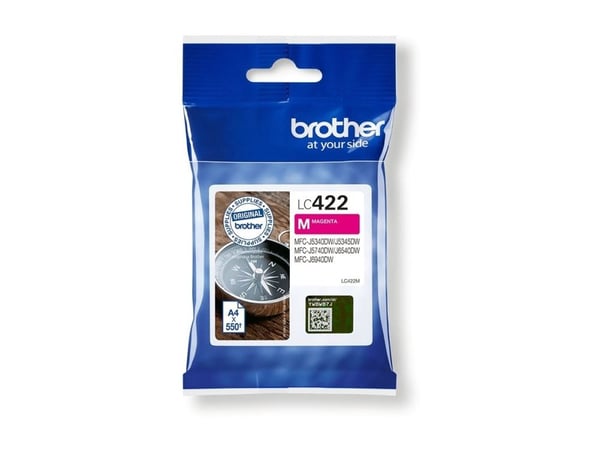 Brother LC422M, Magenta, 1 kpl, 550 sivua, Kertapakkaus