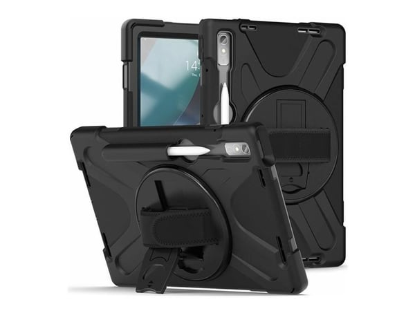 eSTUFF AUSTIN - Baksidedeksel for nettbrett - polykarbonat, silikon - svart - for Lenovo Tab P11 Pro (2nd Gen)