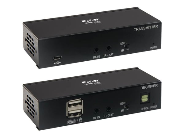 Eaton Tripp Lite Series USB C to HDMI over Cat6 Extender Kit with KVM Support, 4K 60Hz, 4:4:4, Transmitter/Receiver, USB, PoC, HDCP 2.2, up to 230 ...