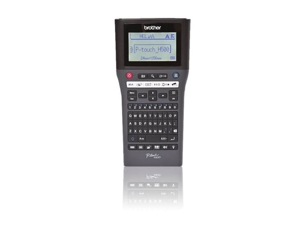Brother P-Touch PT-H500 - Etikettmaker - S/H - termotransfer - Rull (2,4 cm) - 180 dpi - inntil 20 mm/sek - USB 2.0 - kutter - 7-linjers utskrift
