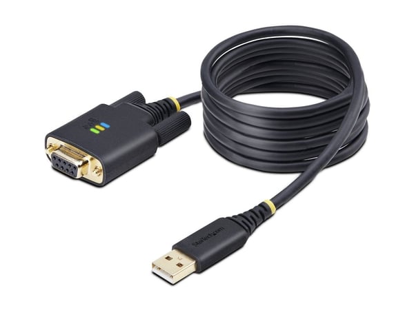 StarTech.com 1P6FFCN-USB-SERIAL, musta, 2 m, USB A-tyyppi, DB-9, Uros, Naaras