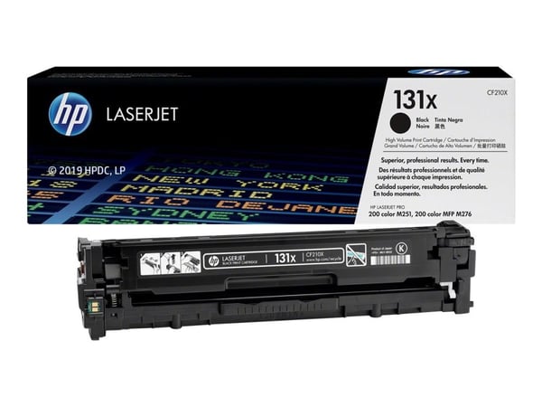 HP 131x - Høy ytelse - svart - original - LaserJet - tonerpatron (CF210X) - for LaserJet Pro 200 M251n, 200 M251nw, 200 M276nw, MFP M276n, MFP M276nw