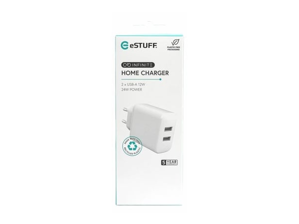 eSTUFF ES637005, Sisätila, AC, 5 V, Valkoinen