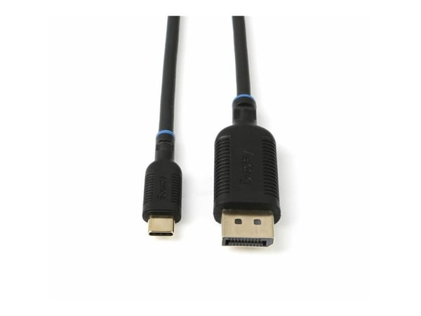 MicroConnect - Adapterkabel - USB-C (hann) til DisplayPort (hann) - DisplayPort 1.2 - 1 m - svart