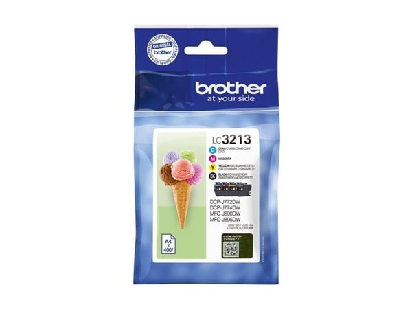 Brother LC3213 - 4 pakker - sort, gul, cyan, magenta - original - blækpatron - for Brother DCP-J772DW, DCP-J774DW, MFC-J890DN, MFC-J890DW, MFC-J890...