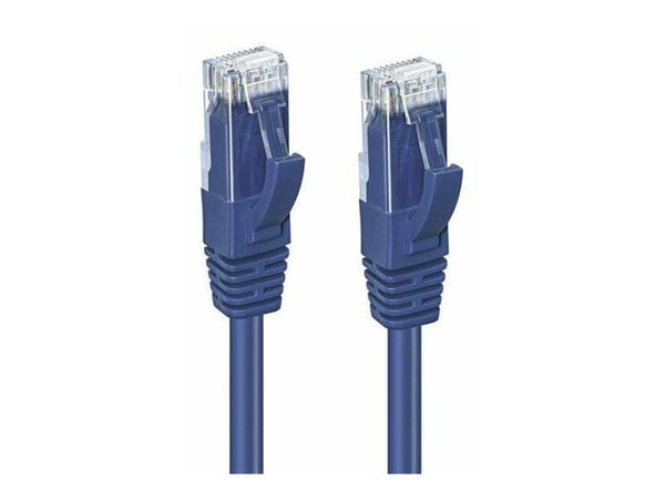 MicroConnect - Verkkokaapeli - RJ-45 (uros) - RJ-45 (uros) - 30 cm - UTP - CAT 5e - sininen