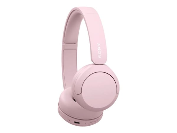 Sony WH-CH520 - Hörlurar med mikrofon - på örat - Bluetooth - trådlös - rosa