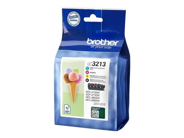 Brother LC3213 - 4 pakker - sort, gul, cyan, magenta - original - blækpatron - for Brother DCP-J772DW, DCP-J774DW, MFC-J890DN, MFC-J890DW, MFC-J890...