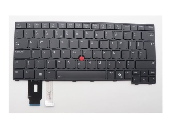 Sunrex - Erstatningstastatur for bærbar PC - med Trackpoint - bakbelysning - QWERTY - Storbritannia - svart - FRU - for ThinkPad L14 Gen 5; L14 Gen...