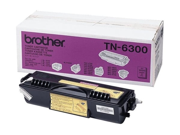 Brother TN6300 - Høy ytelse - svart - original - tonerpatron - for Brother DCP-1200, HL-1230, 1240, 1250, 1270, 1430, 1440, 1450, 1470, P2500, MFC-...
